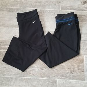 Nike 2 Dry Fit Capris Both Size Small